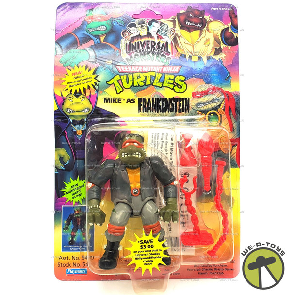 TMNT Monsters Mike as Frankenstein Action Figure Unpunched 1993 Playmates #5452