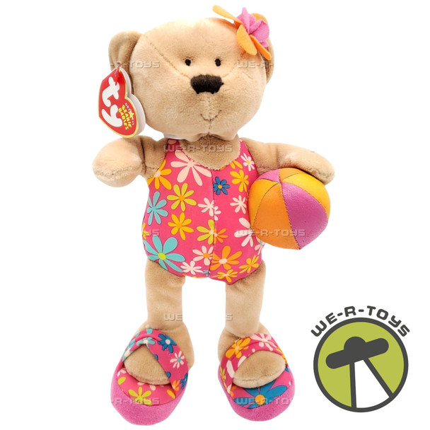 Ty Beanie Babies Wailea the Bear in Swimsuit Summer Plush 2006