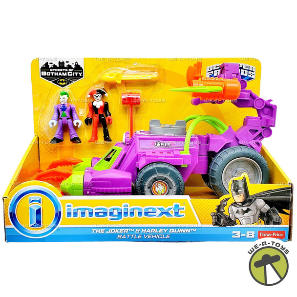 Fisher-Price Imaginext DC Super Friends The Joker & Harley Quinn Battle Vehicle