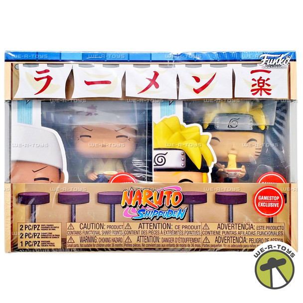 Funko POP Naruto Shippuden Ichiraku Collector Box GameStop Exclusive Figure Set
