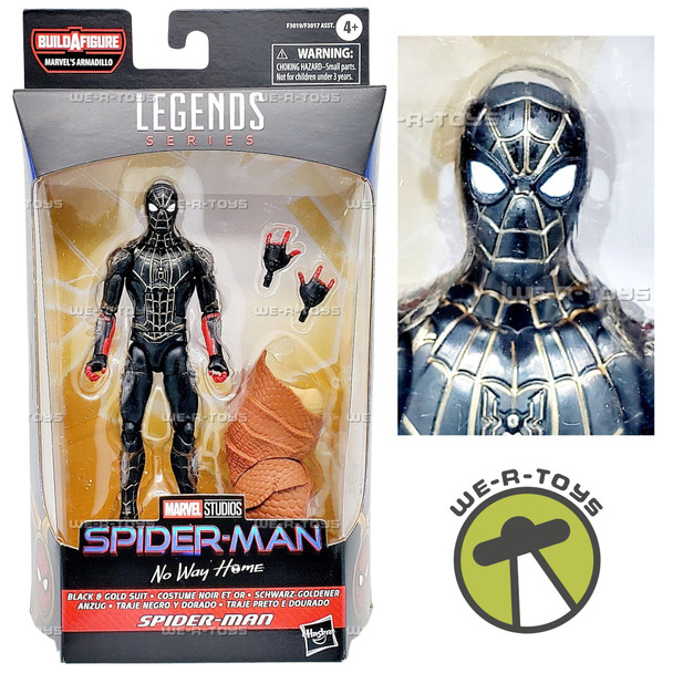 Marvel Legends Series Spider-Man Black & Gold Suit Action Figure 2021 Hasbro