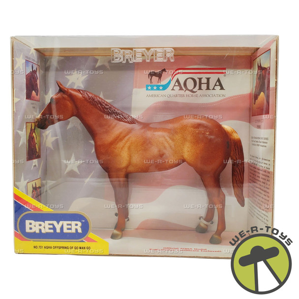 Breyer AQHA Offspring of Go Man Go Horse Figure 1990 Reeves Item No. 721 NEW