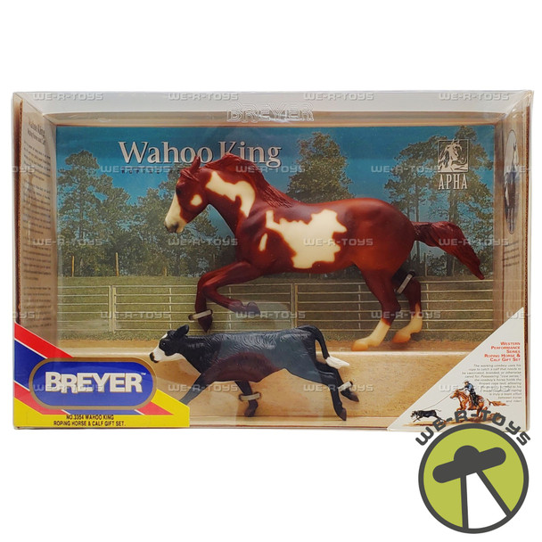 Breyer Wahoo King Roping Horse and Calf Figure Set 1998 Reeves Item No. 3354 NEW