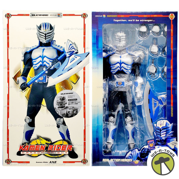 Real Action Heroes Kamen Rider Dragon Knight Axe Figure 2009 Medicom 10505