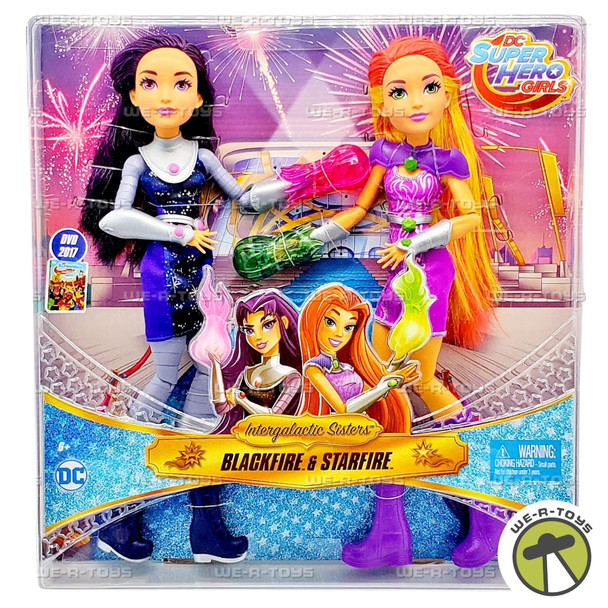 DC Super Hero Girls Intergalactic Sisters Blackfire & Starfire Doll Set Mattel