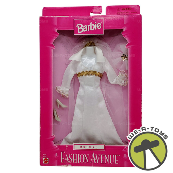 Barbie Fashion Avenue Bridal Satin Wedding Dress Set Mattel 17621 NEW