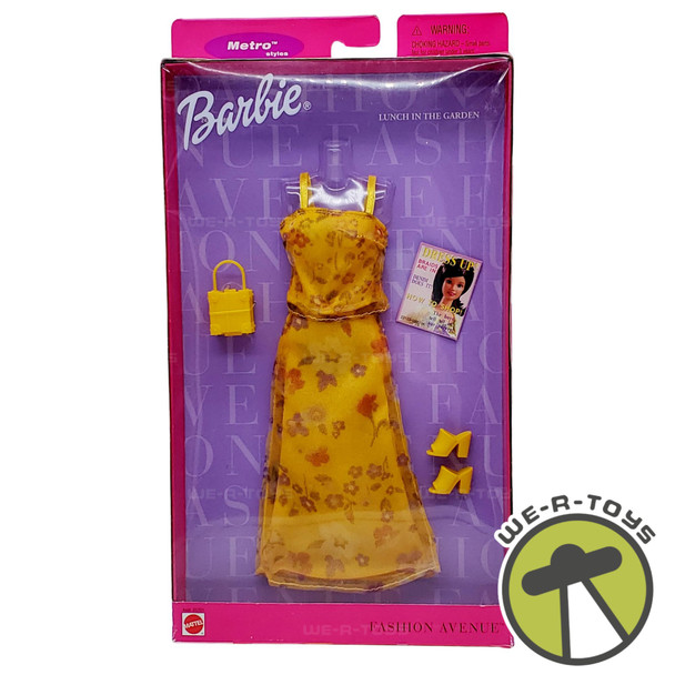 Barbie Fashion Avenue Lunch In The Garden Dress Set Mattel 25701 NEW