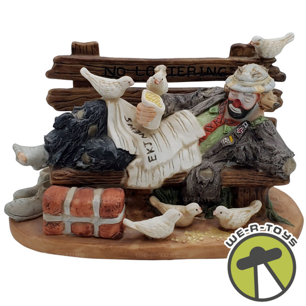 Flambro Weary Willie Emmet Kelly Jr At The Park No Loitering Figure 10033 NEW