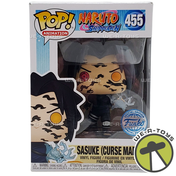 Funko Pop! Animation Naruto Shippuden Sasuke With Curse Mark Figure 455 NEW