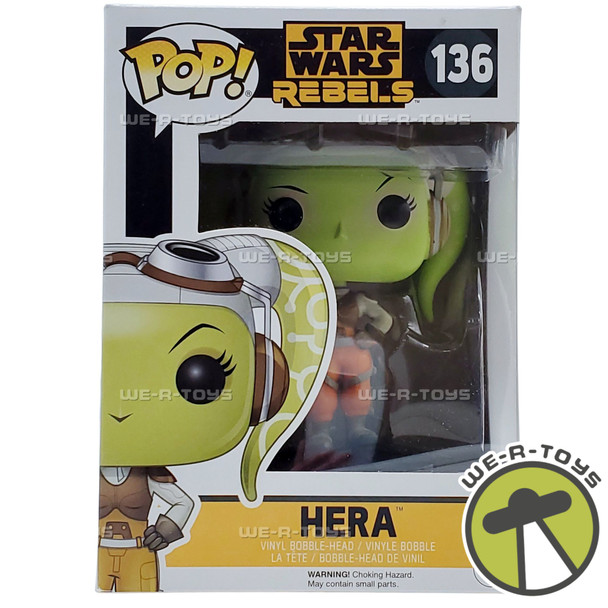 Funko Pop! Star Wars Rebels Hera Bobble-Head Vinyl Figure 136 NEW