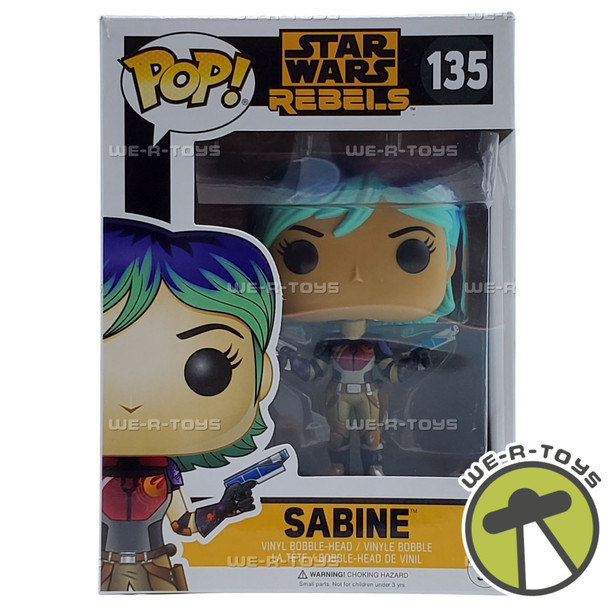 Funko Pop! Star Wars Rebels Sabine With Protector Bobble-Head Vinyl Figure 135
