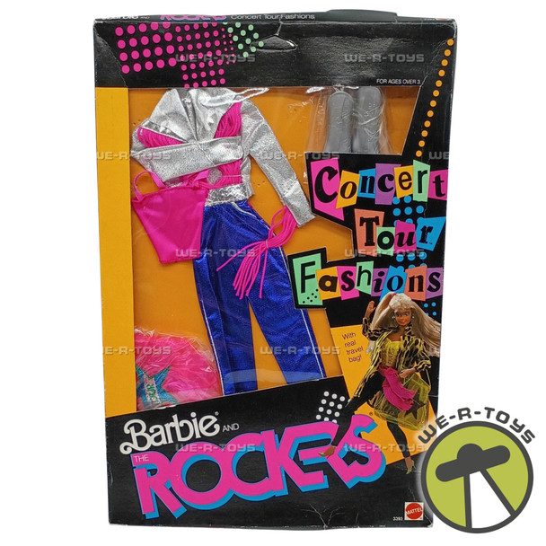 Barbie and The Rockers Concert Tour Fashions Outfit 1986 Mattel 3393 New