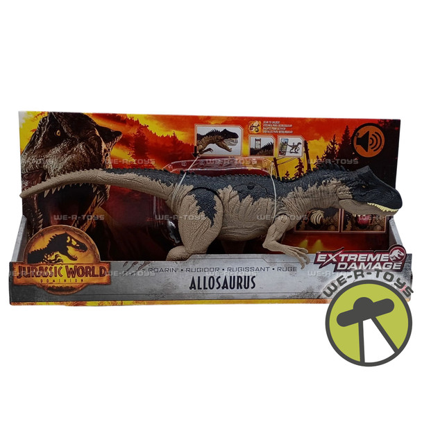 Jurassic World Dominion Extreme Damage Allosaurus Action Figure 2021 Mattel New