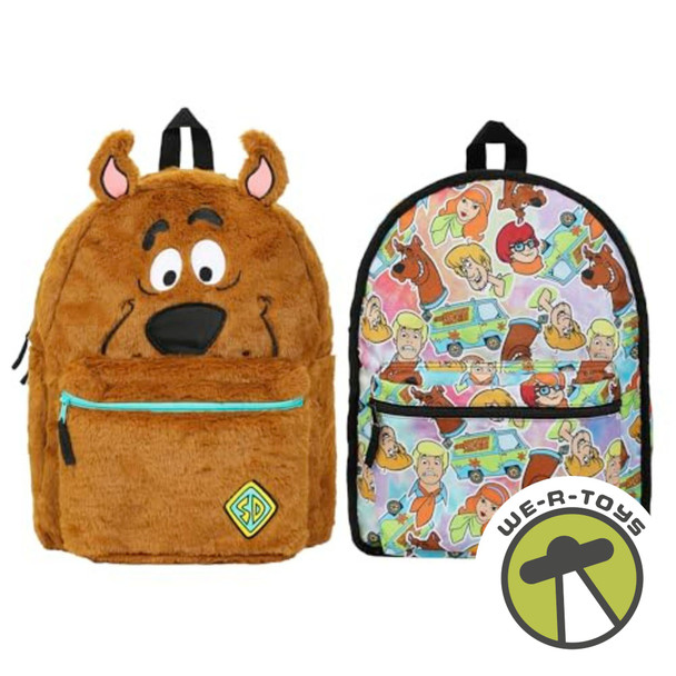 Scooby Doo Plush Scooby & Gang 16.5" Reversible Backpack Bioworld