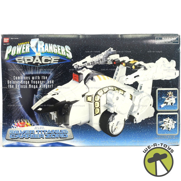 Saban's Power Rangers in Space Deluxe Silver Titanus Carrier Zord Figure #3274