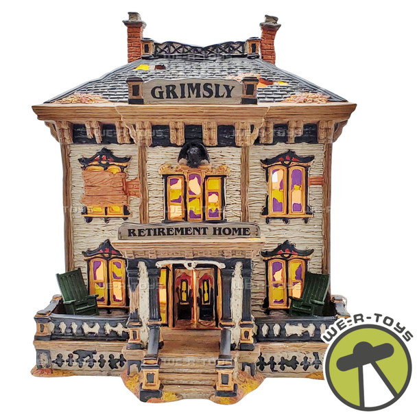 Department 56 Snow Village Halloween Grimsly Retirement Home NEW