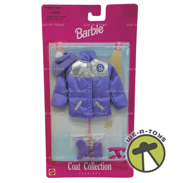 Barbie Coat Collection Fashions Purple Coat Boots & Hat 1997 Mattel 68650 New