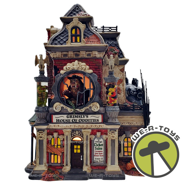 Department 56 Snow Village Halloween Grimsly's House of Oddities Lighted 799935