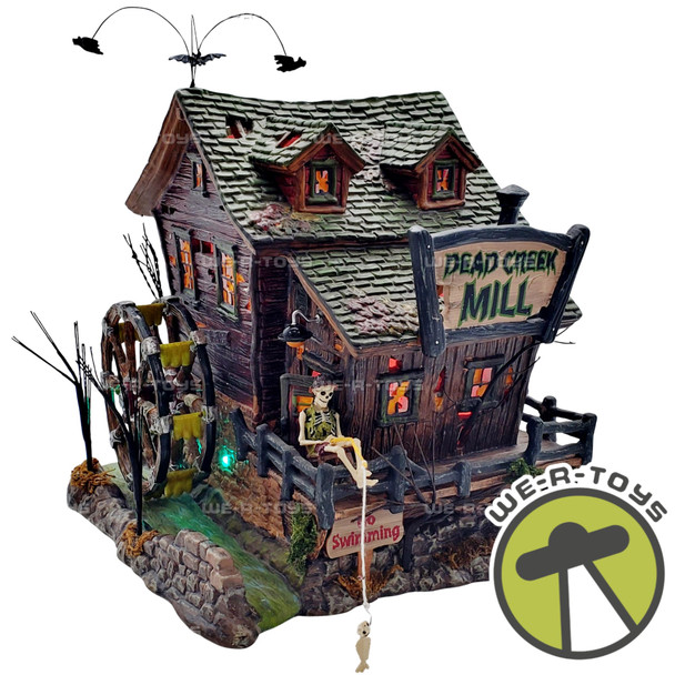 Dept 56 Snow Village Halloween Dead Creek Mill Light and Movement Limited Ed.