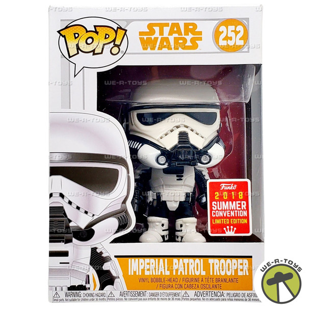Funko POP Star Wars Imperial Patrol Trooper 252 Vinyl Bobble Head Figure