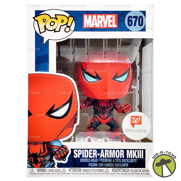 Funko POP Marvel Spider-Armor MK III 670 Vinyl Bobble Head Figure