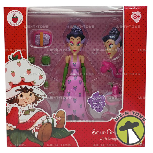 The World of Strawberry Shortcake Sour Grapes With Dregs Action Figure 2024 New