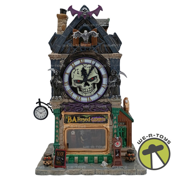 Spooky Town Porcelain Lighted Building BA Freyed Clocksmith 2022 Lemax 25851