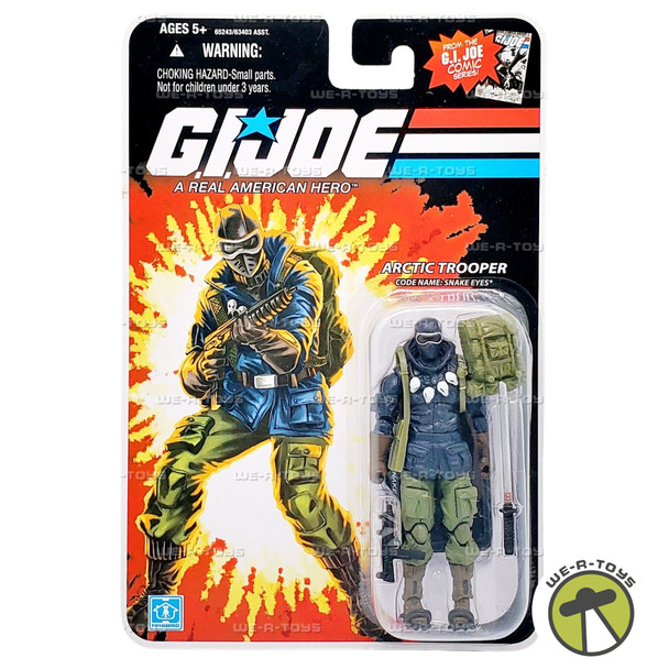 G.I. Joe 25th Anniversary Arctic Trooper Snake Eyes Action Figure Hasbro 65243