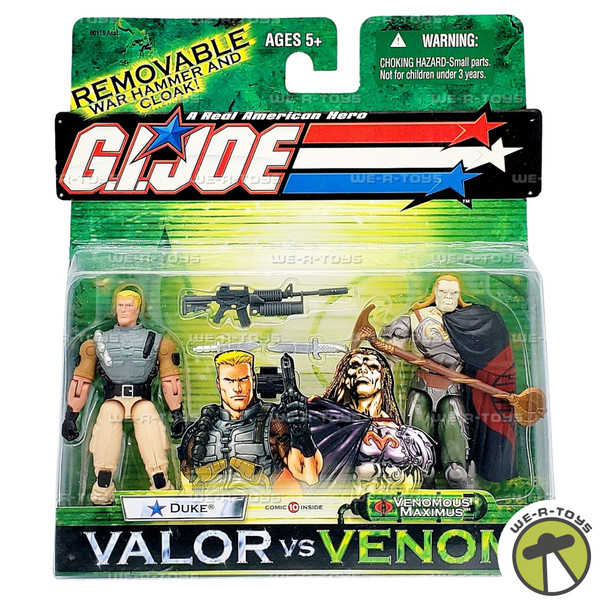 G.I. Joe Valor vs Venom Duke vs. Venomous Max Action Figures 2004 Hasbro 55975