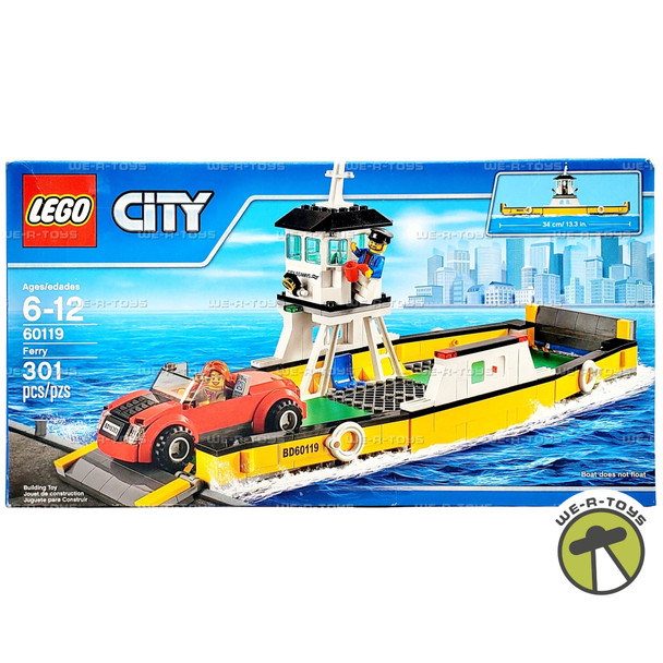Lego City Ferry 301 Piece Building Set 60119