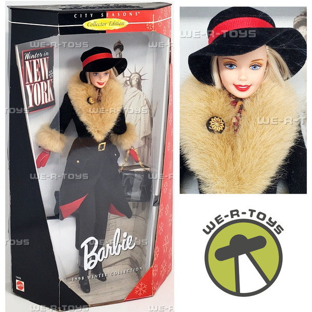 Barbie City Seasons 1998 Winter In New York Collector Edition Doll 1997 Mattel