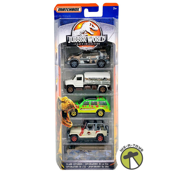 Matchbox Jurassic World Legacy Collection Island Explorers Vehicle 5 Pack