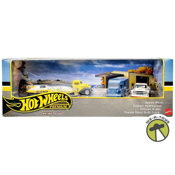 Hot Wheels Premium 4 Die-Cast Vehicle Set Mattel HRT51