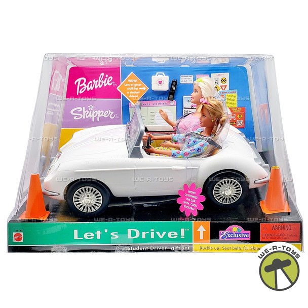 Barbie Skipper Let's Drive! Student Driver Gift Set 2000 Mattel 27142