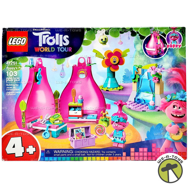 LEGO Trolls World Tour Poppy's Pod 103 Piece Building Kit 41251