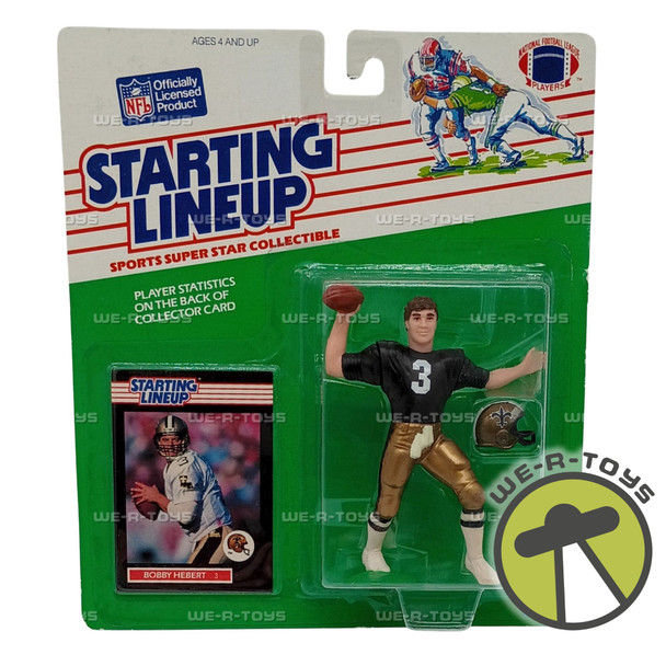 NFL Starting Lineup Sports Super Star Collectible 87550 Bobby Hebert #3 Kenner