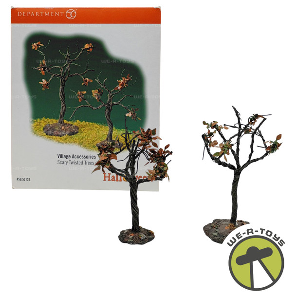 Department 56 Snow Village Accessories Halloween Series 2003 Scary Twisted Trees