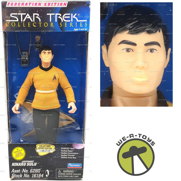 Star Trek Federation Ed Lt. Hikaru Sulu Collector Figure 1996 Playmates #16184