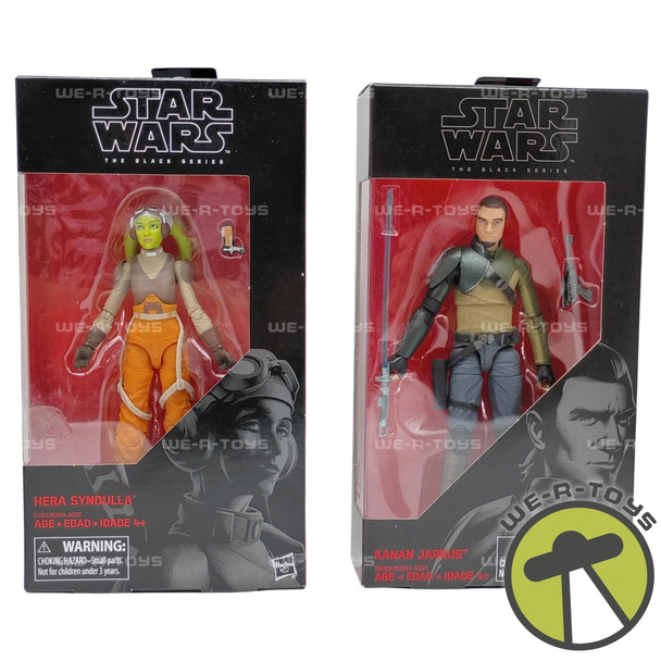 Star Wars The Black Series Kanan Jarrus & Hera Syndulla Action Figures 2016 SET