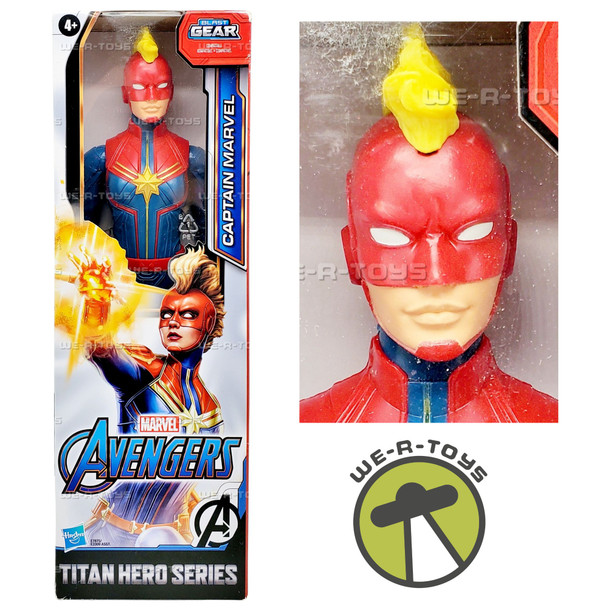 Marvel Avengers Titan Hero Series Blast Gear Captain Marvel Action Figure Hasbro