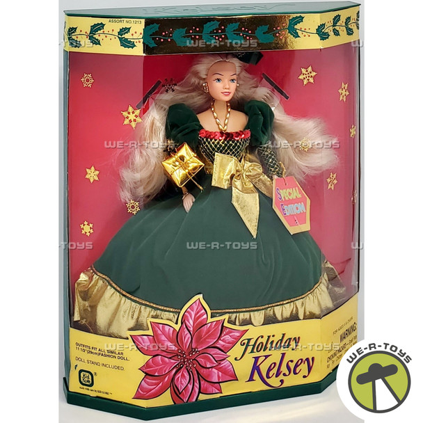Holiday Kelsey Special Edition Fashion Doll in Green Dress 1996 Kid Kore 1213