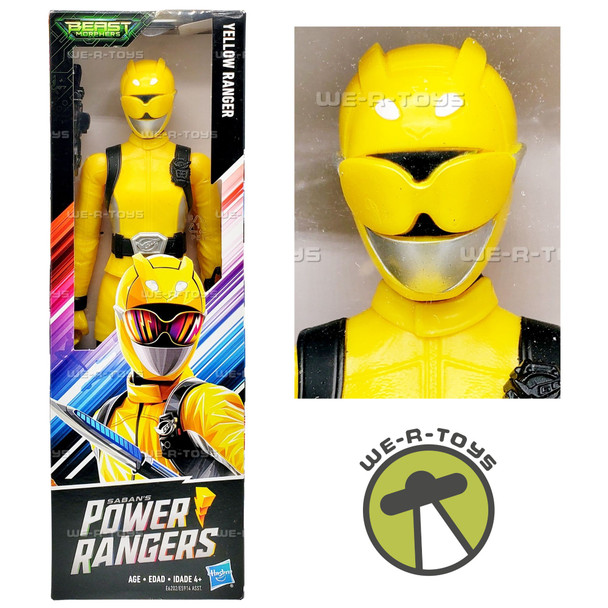 Power Rangers Beast Morphers Yellow Ranger Action Figure 2018 Hasbro E6202