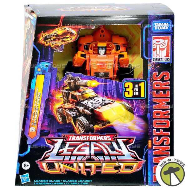 Transformers Legacy United G1 Triple Changer Sandstorm Action Figure Hasbro
