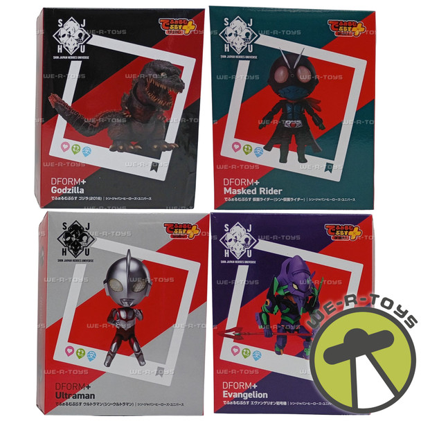 Shin Japan Heroes Universe Set of 4 DFORM+ Action Figures elCOCO 2025 EC28644