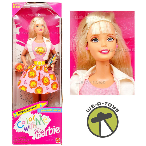 Color With Me Barbie 1997 Mattel 19047