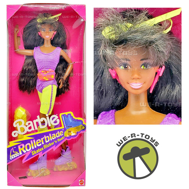 Barbie Rollerblade Christie Doll African American 1991 Mattel 2217