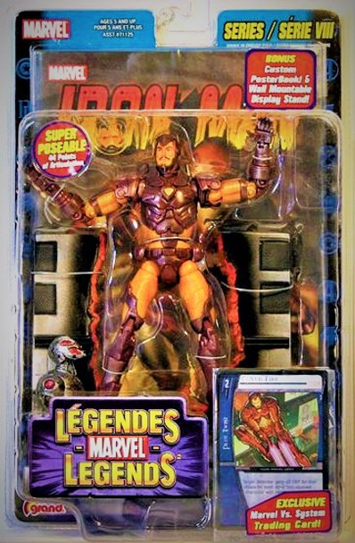 Marvel Legends Series 8 Modern Armor Iron Man Action Figure 2004 Toy Biz