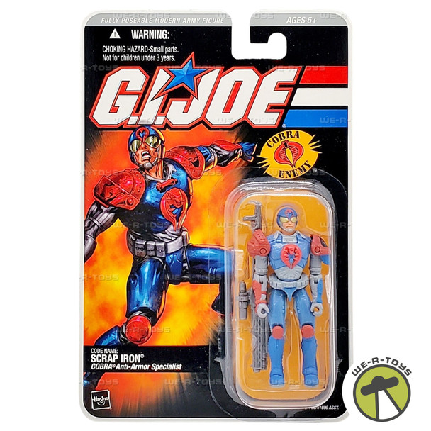 G.I. Joe Scrap Iron Cobra Anti Armor Specialist Action Figure 2005 Hasbro 61700