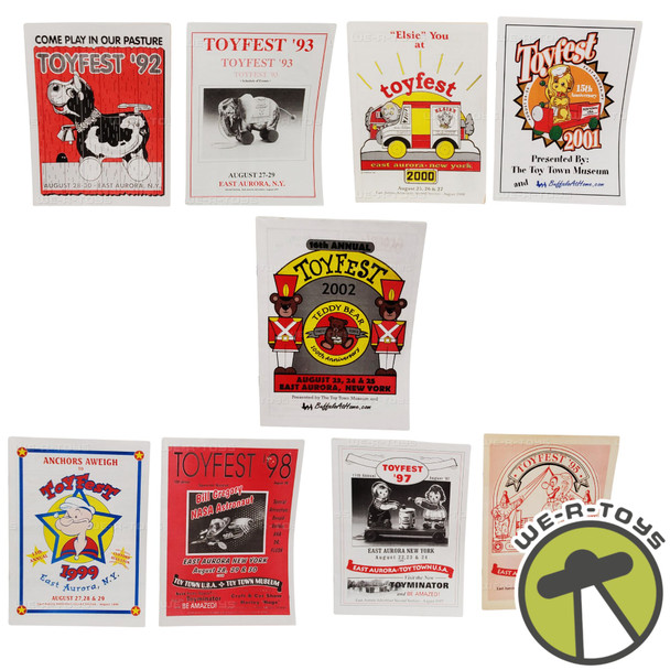 Toy Fest Programs Brochures East Aurora New York 1992-2002 Lot of 9 NEW