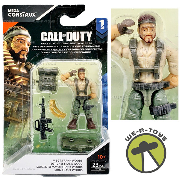 Mega Construx Call of Duty Sgt. Frank Woods Mini Action Figure 2016 Mattel FDY67